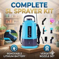 Portable 12V Electric Sprayer 5L Backpack High Pressure Plant Watering Wand Removable Lithium Battery for Outdoor Agriculture