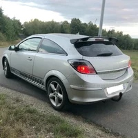 For OPEL / VAUXHALL ASTRA H 2004-2011 Spoiler ABS Plastic Carbon Fiber Look Hatchback Roof Rear Wing Body Kit Accessories