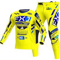 AliExpress NEW FXJ yellow enduro motocross gear set mx jersey pants green motorbike clothing mtb carracing suit Off Road equipment