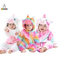 MICHatteign- Barboteuse arc-en-ciel pour bébé, costume de glouton de dessin animé, olympiques de batterie souples, vêtements d'hiver d'Halloween, nouveau, 2-36M