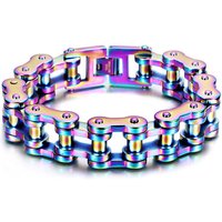 AliExpress GD-KSN Mens Weight Bracelets, Multicolor Motorcycle Biker Bicycle Chain Link Bracelets For Men/Women,Punk Stainless Steel Jewelry