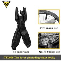 Topeak Bike Tire Lever Removal Tool Ultralight Durable Tyre Crowbar With Chain Hook Chain Link Plier Bicycle Repair Multi-Tool