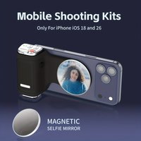 COMITOK MOCA Selfie Booster for iPhone Pro,Ergonomic Grip,DSLR Shutter/Rechargeable remote control +Optional Mirror/Fill Light