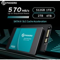 PHIXERO SSD HDD 2.5 Hard Disk SSD 1TB 2TB 512GB 128GB 256GB HD SATA 4TB Disk solid state drive Internal Hard Drive for Laptop PC