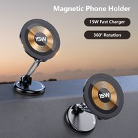 Magnetic Car Phone Holder Wireless Chargeing Car Cell Phone Holder For iphone 15 14 Samsung Xiaomi magsafe Car Cellphone bracket