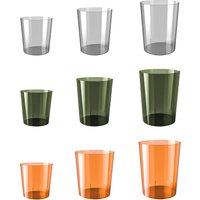 Dustbin Clear Round Minimalist Waste Paper Bin Rubbish Bin Garbage Container for Kids Room Kitchen Bathroom Bedroom Home
