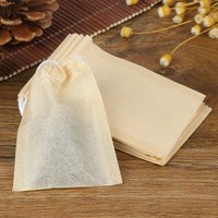 **100Pcs Teabags Biodegradable Paper Drawstring Eco-Friendly Filter Empty Tea Bags Loose Leaf Powder Herbal Medicine