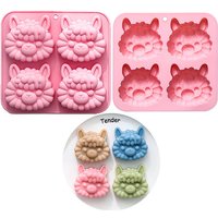 Alpaca Silicone Mold For Soap Making Supplies Llama Jelly Candy Chocolate Ice Cube Tray Cartoon Animal Cookies Cake Decorating