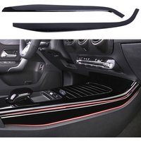 Gloss Black 2Pcs Car Center Console Panel Side Cover Trim for Mercedes-Benz a Class W177 CLA C118 2019 2020