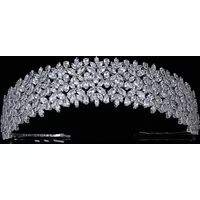 HADIYANA Tiaras and Crown Charm Fashionable Women Hair Jewelry Bridal Wedding Hair Accessories Cubic Zircon BC5760 Party Gifts