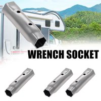 27/38mm Carbon Steel RV Water Heater Wrench Auxiliary Water Heater Hex Socket Compact Anode Rod Hex Wrench for RV Camper