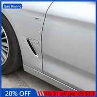 Gao Ruying For BMW 3 Series GT Gran Turismo F34 2013-2019 Car Side Air Vent Cover Hood Bezel Fender Trim Sticker Car Accessories
