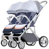 Mutiple Stroller Twin strollers travel plane parm split sit and lie down folded in both directions
