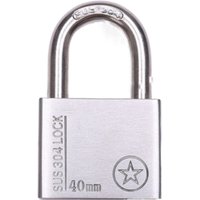 3 Keys Weatherproof 304 Stainless Steel Padlock Heavy Duty Padlocks Gate Padlock Rustproof Anti-theft Gym Lock Warehouse