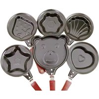 Mini Egg Fry Kitchen Supplies Breakfast Love Pan Pancake Pan Heart Omelette Pan Jarhead Without Pot Cover Cast Iron Black Items