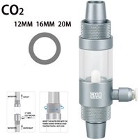 Fish Tank CO2 Diffuser Aluminum Alloy Quick Insertion Interface CO2 Nebulizer 12-16-20mm Aquarium External CO2 Diffuser