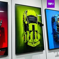 Display Wall Mount for LEGO 42115 Model, Wall Mount Display for Lamborghini Sián FKP 37 Car Building Blocks Display Wall only