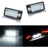 Error Free Canbus 6000K White 18-SMD LED Car License Plate Number Lights For Audi A3 S3 A4 S4 B6 B7 A5 S5 B8 A6 S6 A8 S8 Q7 12V