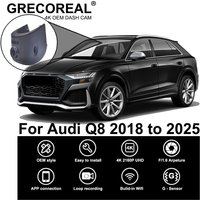 GRECOREAL 4K Dash Cam Front and Rear 2160P WiFi Car Dual Dashcam APP Control Easy Install Plug Play Compatible with Audi Q8