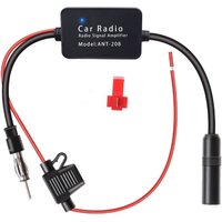 12V-24V Car Radio Antenna FM Radio Signal Amplifier Booster Amp 80-108MHZ Auto Anti-interference Car Antenna Aerials
