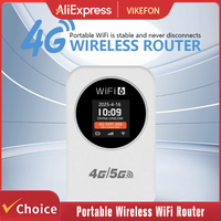4G LTE Router Portable Wireless WiFi Router Modem 3000mAh 150Mbps Mobile Hotspot Broadband Wide Coverage with SIM Card Slot