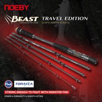 NOEBY Beast Predator Travel Edition Fishing Rod 1.83m 2.13m Spinning Casting Fuji Toray Catfish Predator Portable Fishing Rods