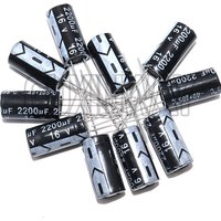 10pcs 2200uF 16V 2200MFD 16Volt Aluminum Electrolytic Capacitor Radial 2200uf 16v 2200uf16v 16v2200uf