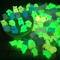 10PCS New Glow Piglet Toy DIY Resin Accessories Cream Gel Material Decoration