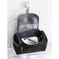 Hanging Travel Toiletry Bag with Hook, Waterproof Cosmetic Organizer for Bathroom & Business Trips