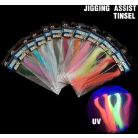 1 Pack Fishing Tying Crystal Twisted Flashabou Holographic Tinsel Fly Flash For Jig Hook Lure Assist Making Material