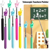 Telescopic Teacher Pointer Stick Extendable Hand Pointer Finger Stick Presenter Whiteboard Pointer For School Office Stationery