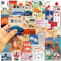 50PCS Japanese Trip Culture Stickers Artistic Graffiti DIY Decorative Decals for Phone Laptop Scrapbook Skateboard Guitar