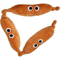 Cartoon Plush Sausage Sound Toy Creative Bite-resistant Pet Chew Plush Toy Wear-resistant Cleaning Tooth Teeth Grinding Toys