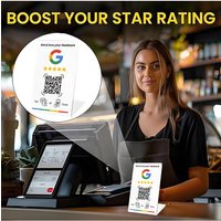 NFC215 Programmable for Google Review Card NFC Station Table 13.56Mhz QR code can be independently set to link Standing Card