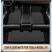 Tapis de sol en TPE, ensemble complet pour Tesla Model Y Highland Model 3 2019-2025, imperméable, antidérapant, doublure pour bagages, accessoires d'intérieur de voiture