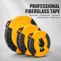 Fiberglass Measuring Tape 20 30 50 100m, Soft Flexible Ruler, Anti-slip Retractable Surveyor Scale, Land Distance Meter