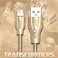 2.4A USB Fast Charging Alloy Cable For iPhone 11 12 13 Mini 14 Pro Max X XR XS Max 6S 7 8 Plus Rapid Charge USB-A Data Cable 1m