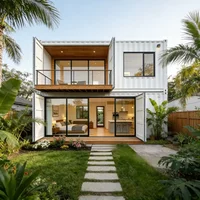 Modern Prefabricated Cabin Foldable Container House with Bathroom and Kitchen Ready