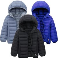 Kids Boy Lightweight Down Jacket Autumn Winter Coats Children Girl Warm Hooded Outerwear Teen Students Cotton Clothes 6-14 Years