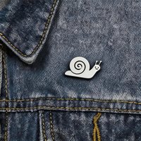Stainless Steel Cute Snail Brooch for Women Men, Minimalist Animal Lapel Pin Fashion Jewelry Gift for Daily Wear