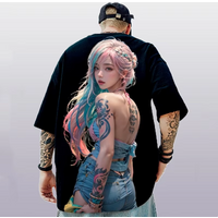 New 3d Pretty Girl Print Short Sleeve Tee For Men Summer Men's T-Shirts Casual Man Clothes Street Hip Hop Pullover Oversized Top