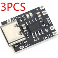 3PCS Ultra-Small Lithium Battery Charging Panel 1A Ternary Lithium Battery 3.7V4.2V Charger Module Type-C With Protection Board