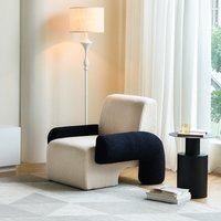Nordic Light Luxury Single Sofa Small Apartment Designer Creative Living Room Balcony Lazy Celebrity Lamb Velvet
