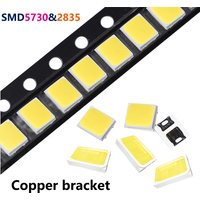 100pcs LED SMD 5730 or 2835 Copper LED COB Chip Lamp Beads 0.5W LED Lighting Interior Replacement Parts for LED Round Board Bulb