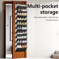 Door Hanging Storage Bag Wall Mounted PVC Waterproof Dustproof Multifunctional Organizer for Shoes Bags