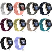 Breathable Soft Silicone Sport Band Strap For Fitbit Versa 3 4 Fitbit Sense 2
