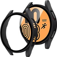 Glas gehäuse für Samsung Galaxy Uhr 5/4 44mm 40mm Zubehör PC Stoßstangen abdeckung Allround Displays chutz folie Galaxy 5 Pro 45mm