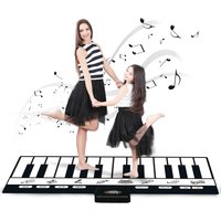 180x72cm Elektronische Musik Teppich Schwarz & Weiß Tastatur Kinder Spielen Klavier Matte Baby Spielen Matte Teppich frühen Pädagogisches Spielzeug Geschenk
