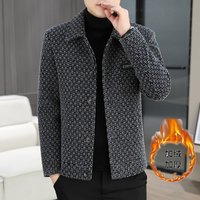 Vestes en laine décontractées pour hommes, pardessus d'optique en velours, manteau court, version coréenne, vêtements pour hommes, nouveau, automne, hiver