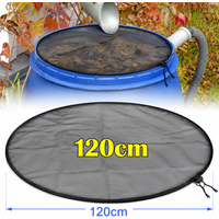 120cm Rain Barrel Mesh Cover Water Collection Tank Protector Keeps Water Bucket Leaves Filter Mesh Covers Garden Net Screen
